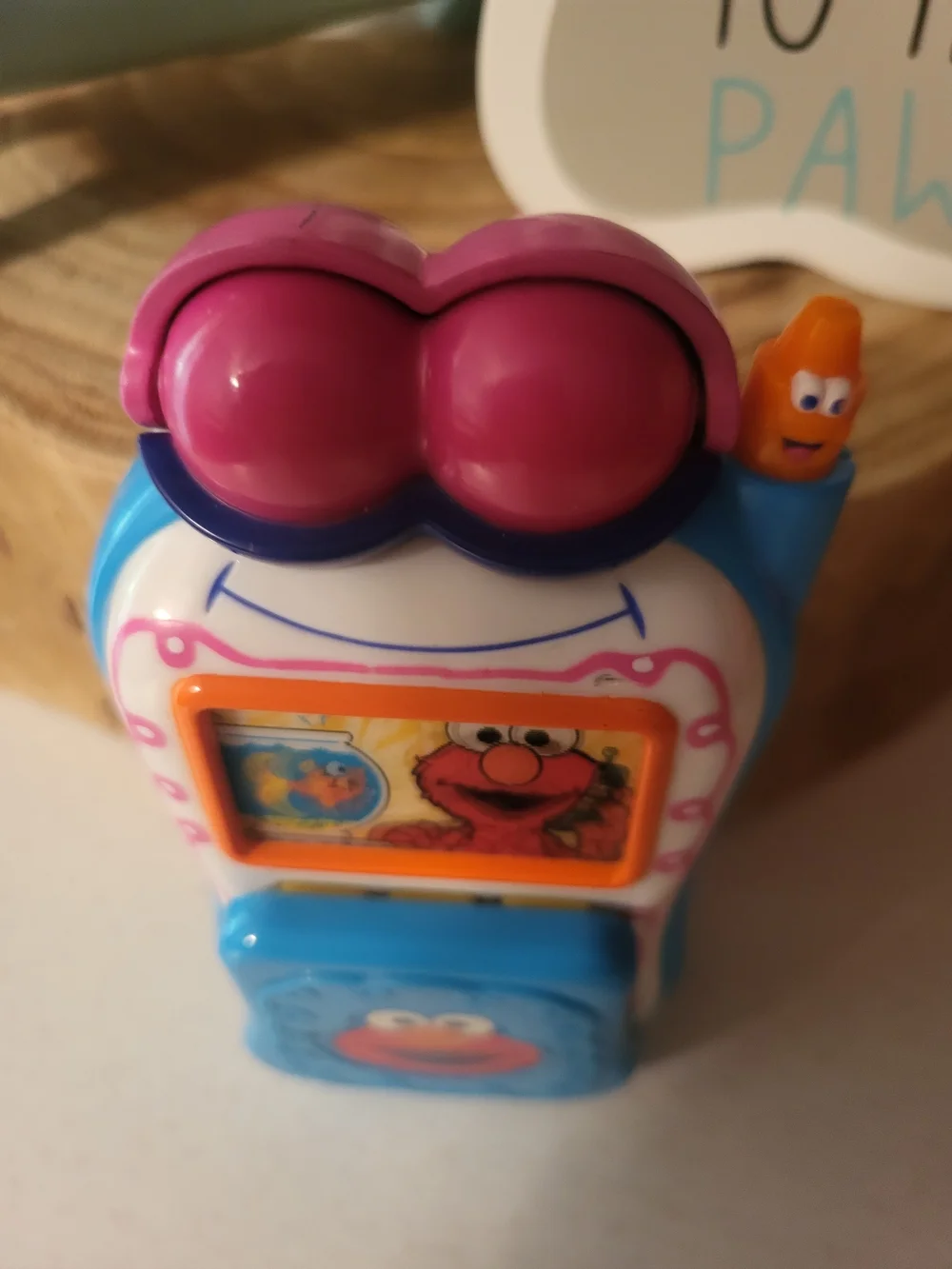 Sesame Street Elmo's World Talking Cell Phone Flip Phone Fisher Price 2002 WORKS
